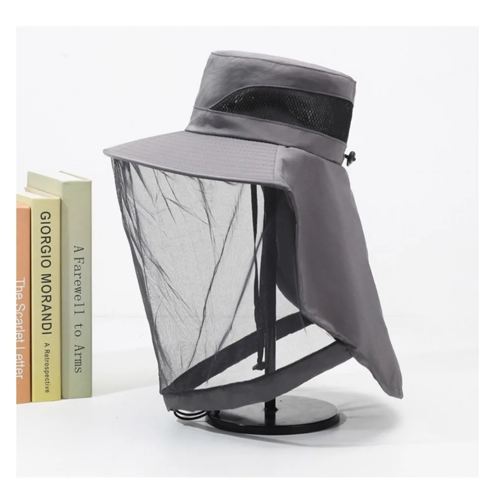New Anti Mosquito Insect Bucket Hat Mesh Sunscreen Hat Anti Bee Insect Proof Cap Net Useful Camping Hat for Men Women