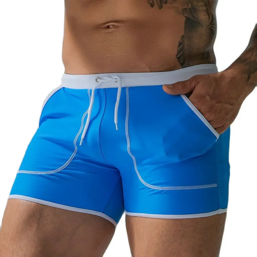 

Brand Men's Swimwear Trunks Outdoors Sexy Summer Stretch Beach Surfing Swim Sports suit Shorts Men Swimsuit Swimming Pants