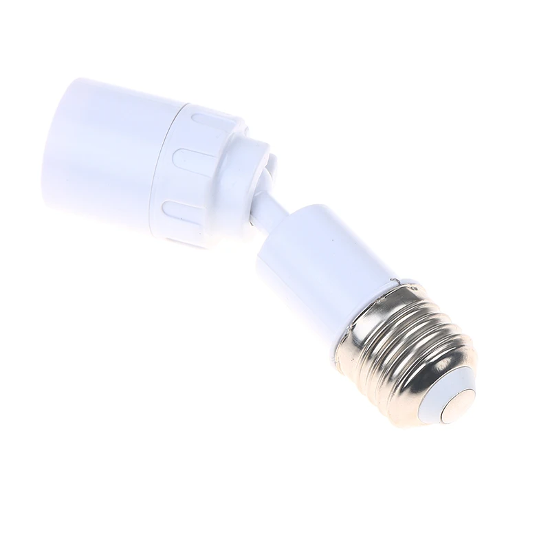 

Удобный адаптер-удлинитель светодиодной лампы E27 на E27, белый 360° ° Вращающийся светильник, регулируемое основание лампочки, сделай сам