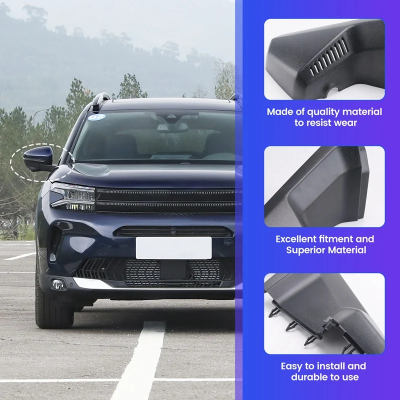 Rear View Mirror Bottom Cover Kit Inside Rear View Mirror Base Cover 98205308ZD For Peugeot 3008 5008 Citroen C5 Aircros