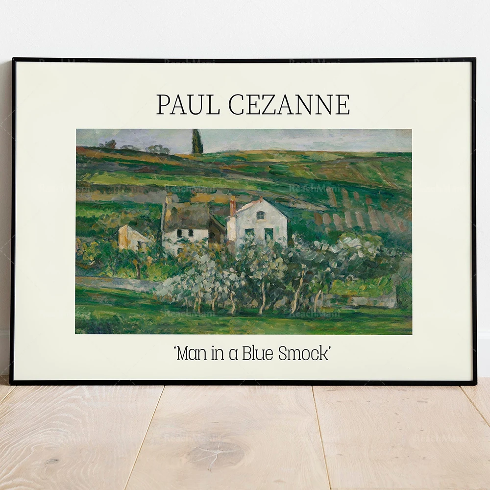 Paul Cezanne, Detour in Auvers, Still Life with Blue Potty, Paul Cezanne's Little House in Pontoise, Geranium Exhibition Poster