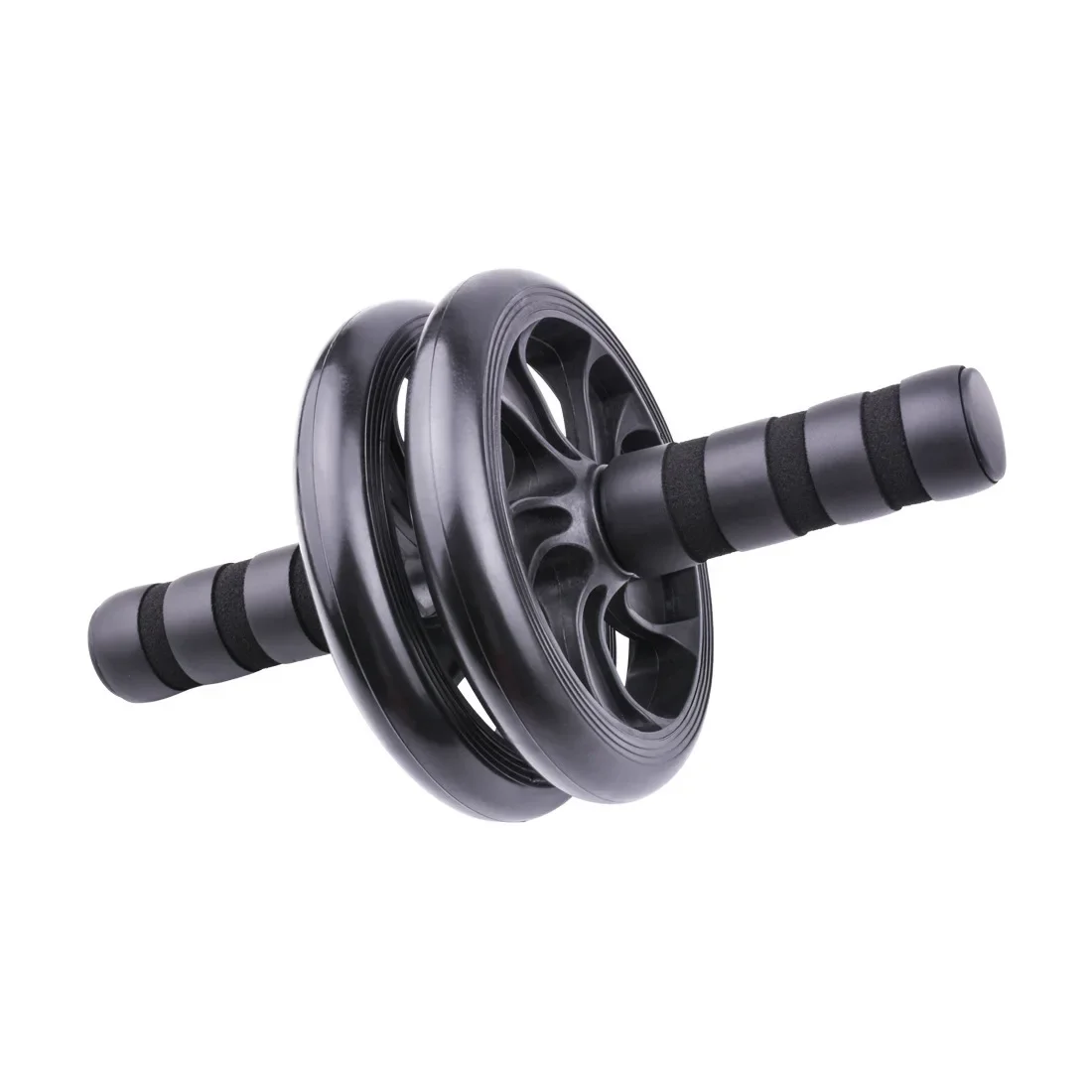 Professional Black AB Roller Wheel For Men 16 Inch Home Use Abdominal Wheel Double Design For Effective Stomach Slimming