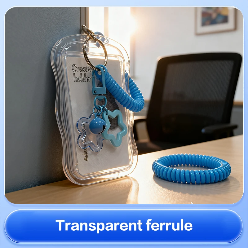 Multifunctional Kpop Photocard Holder Transparent 54 Slots With Keychain Secure For Office Travel School Fans