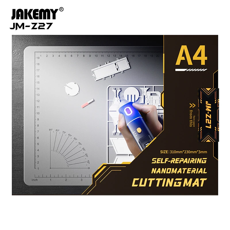 JAKEMY JM-Z27 Light Grey Self-repairing Nano Material Heat-resistant CE Certified High Quality Cutting Mat 3D Printing Models