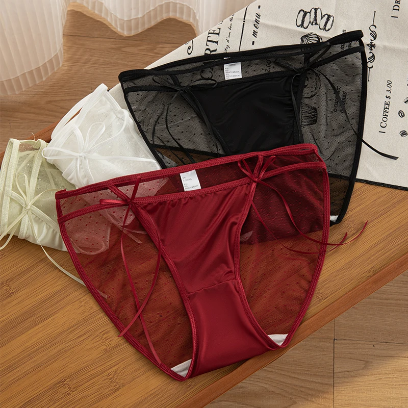 3PCS Female Panties Hollow Women Lace Panties Fashion Thongs Buttocks Lifter Women String Thong Lingerie Woman Underwear Briefs