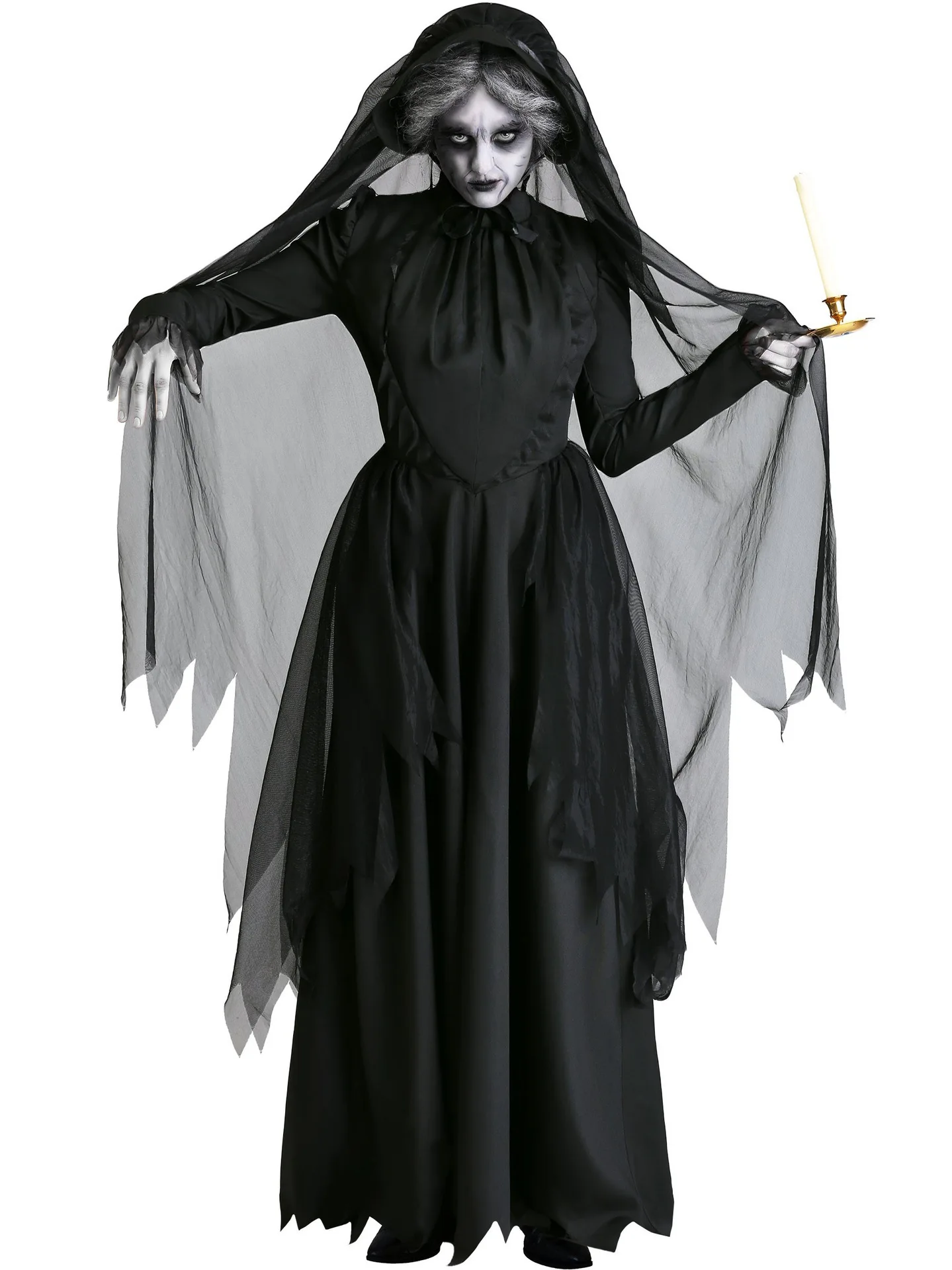 

SXXL Halloween Witch Costume Ghost Bride Zombie Dead God Women's Role-playing Fashionable Stage Performance Outfit