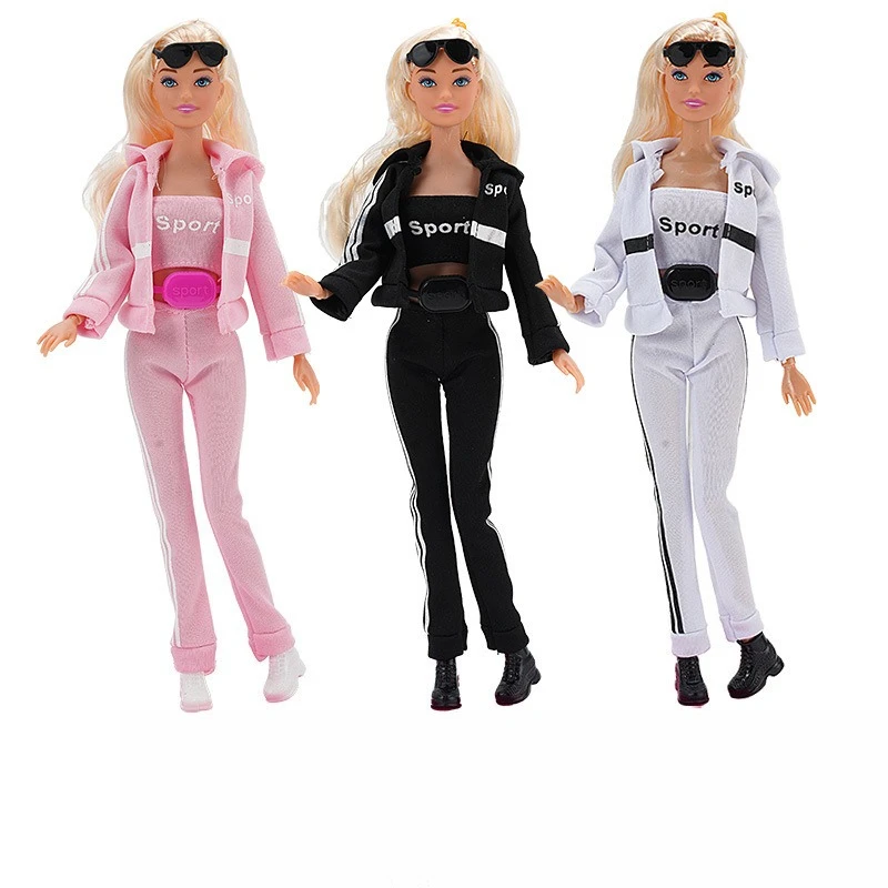 

Модное универсальное платье для куклы 30 см, спортивный комплект со шляпой, комплект из шести предметов, простая модная декоративная одежда для кукол