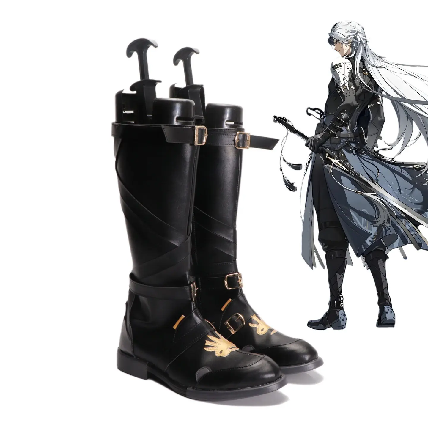 wuthering-waves-calcharo-cosplay-shoes-black-boots-custom-made-any-size