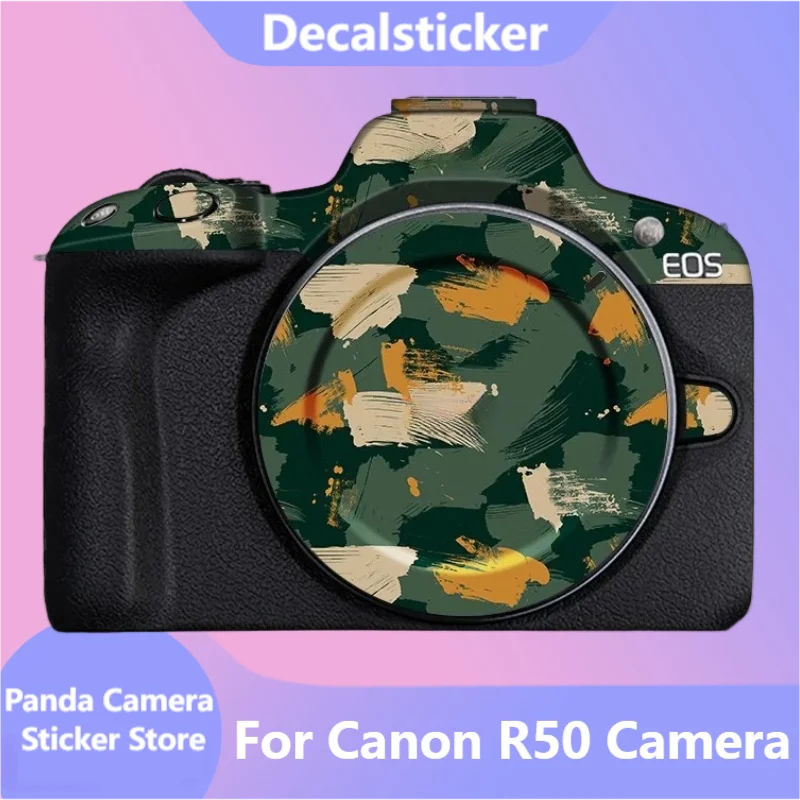 For Canon R50 Decal Skin Vinyl Wrap Film Mirrorless Camera Body Protective Sticker Protector Coat EOS EOSR50