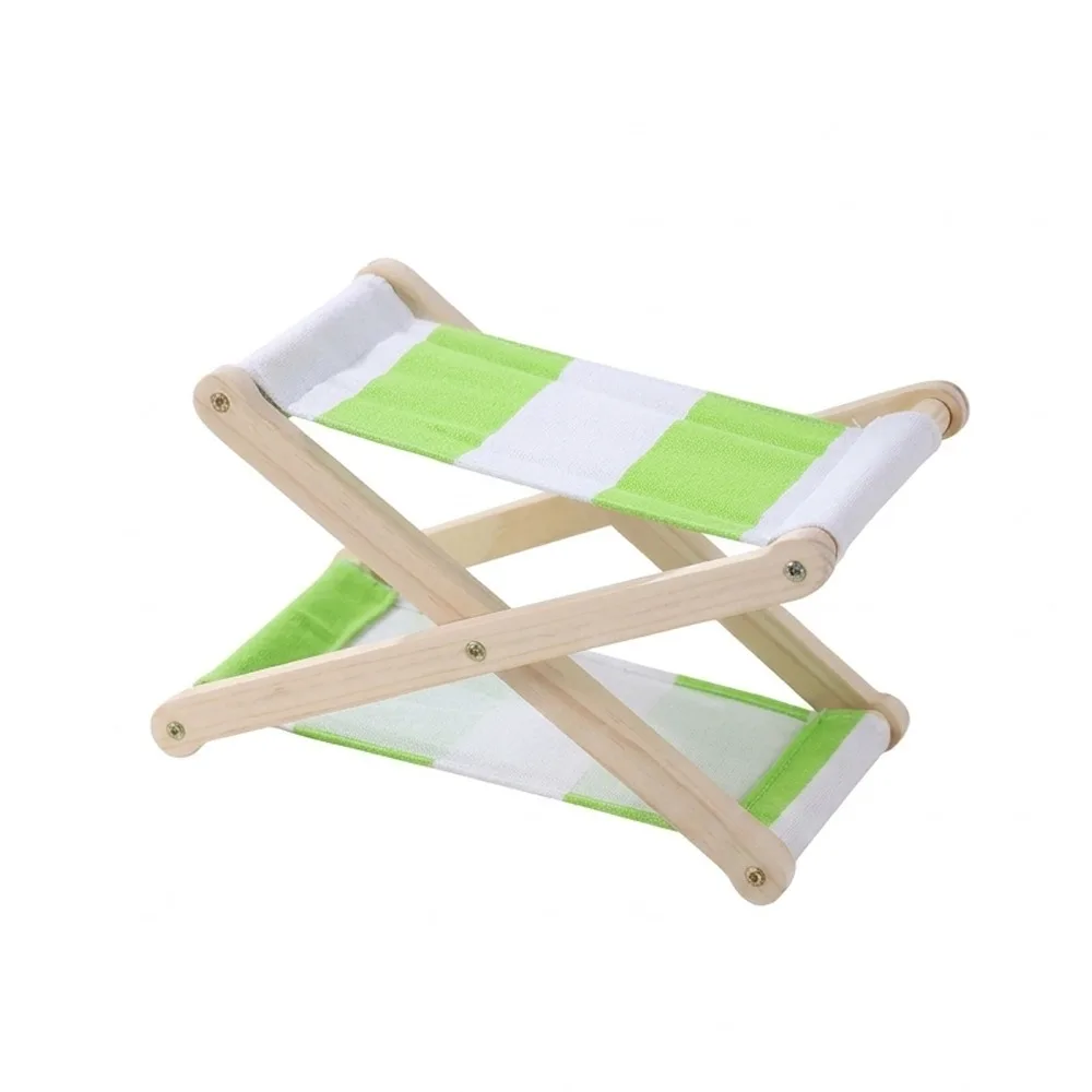 Portable Folding Wooden Beach Pillow Adjustable Height Ergonomic Canvas Lounge Headrest Sunbathing UV Resistant Travel Pillow