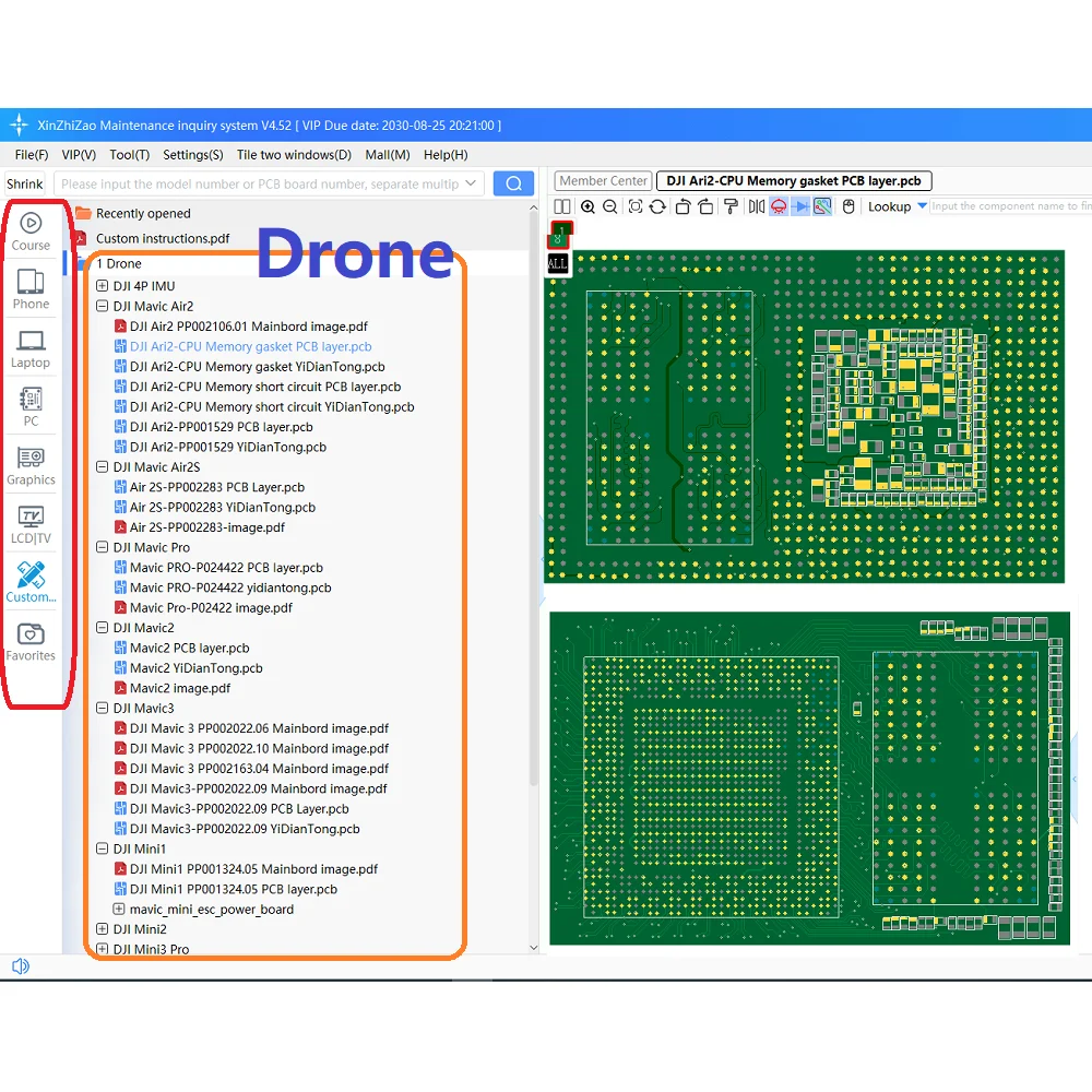 XZZ Repair Schematic Diagram For DJI Mavic Air2 Drone Nintendo Switch Lite Joy-Con HDH CPU Mainboard Chip Circuit Repair