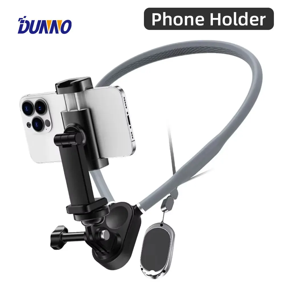 

New Silicone Magnetic Neck Mount Quick Release Hold for Iphone 16 15 14 13 12 11 10 SAMSUNG HUAWEI XIAOMI Phone Accessories