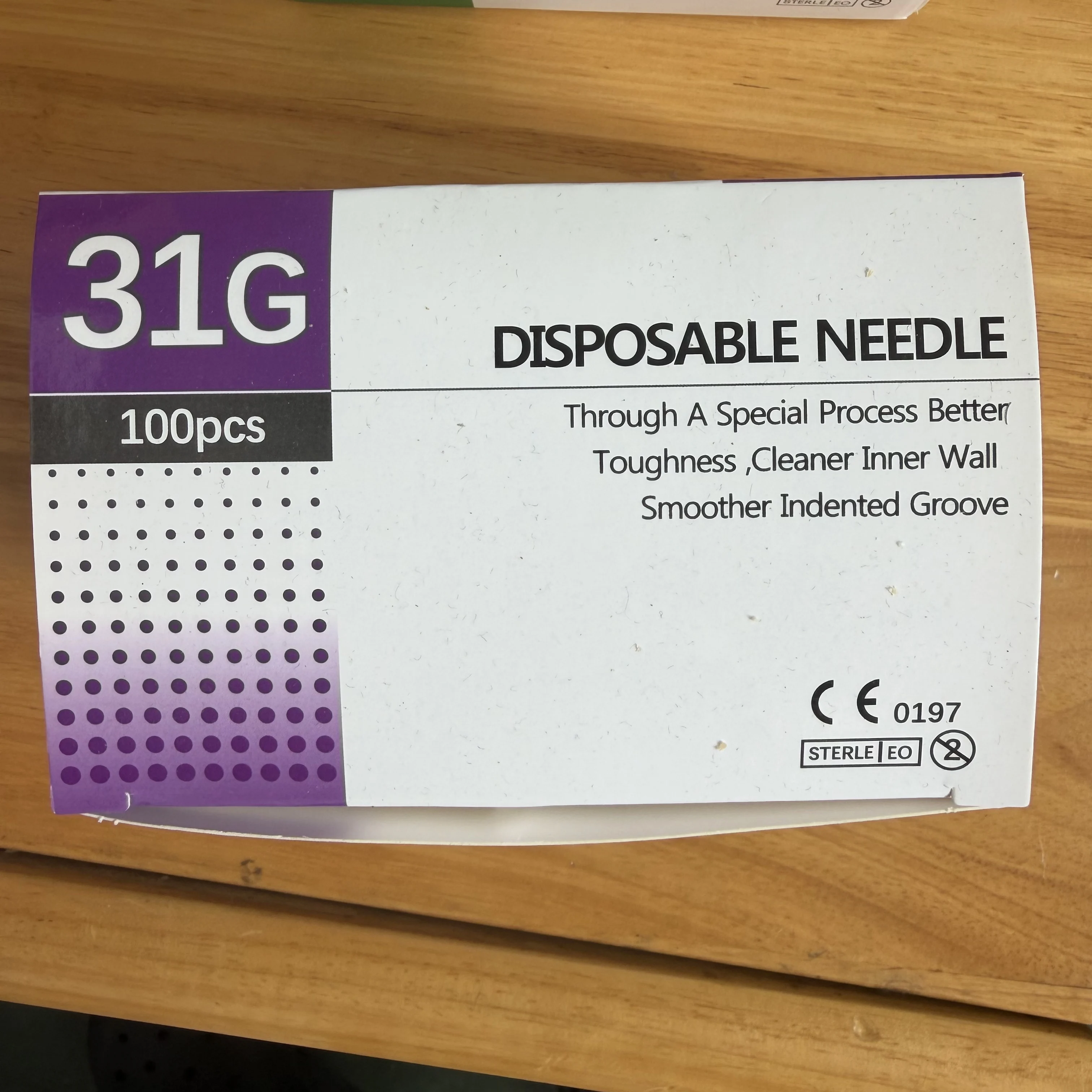100 Stück 25G, 27G, 29G, 30G, 31G, 32G, 33G, 34G Schmerzfreie Ultrafeine Veterinär- und Tierpflegennadeln Einweg-Injektionsnadeln