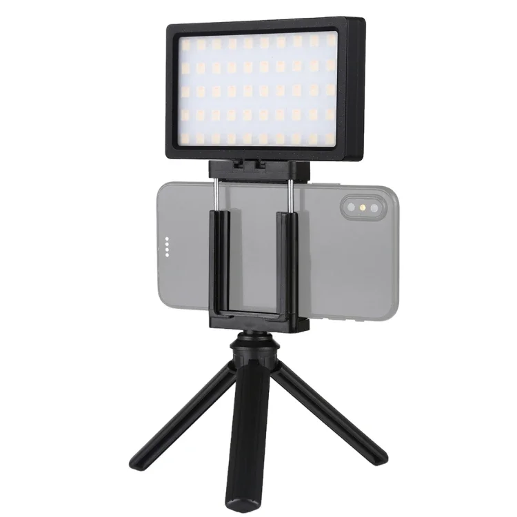 Fotografia LED Full Color Dimmable Luz de preenchimento, 800LM, RGB, temperatura de cor, vlogging na câmera, novo, 100