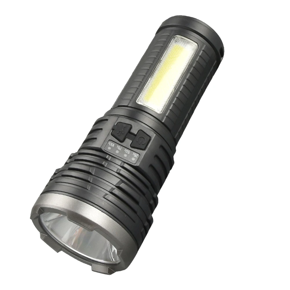 

Strong Light High-Power Flashlight Waterproof and Compression-Resistant LED Flashlight with Side Light