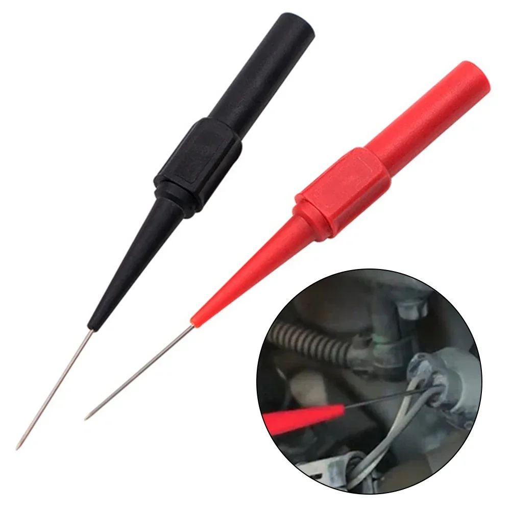 30V Diagnostic Tools Multimeter Test Extention Back Piercing Needle Tip Probes  Leads For Multimeter Pens Tools