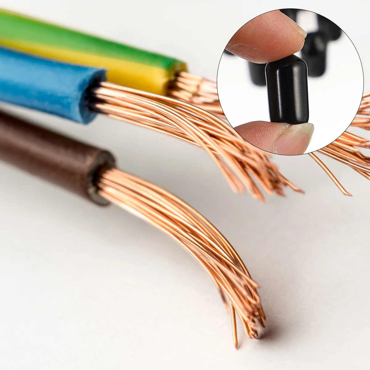 

150 шт. изолированная концевая втулка для загрузки, материал ПВХ премиум-класса, быстрая защита кабелей и проводов, крышка загрузки