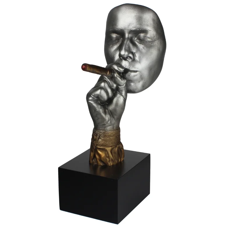 COHIBA Cigar Art Head Decoration Office Cigar Accessories Cool Gadgets