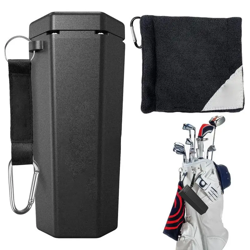 Portable Golf Ball Cleaner Golf Ball Washer Cleaner With Golf Ball Towel Golf Ball Cleaning Kit For Golf Accessories