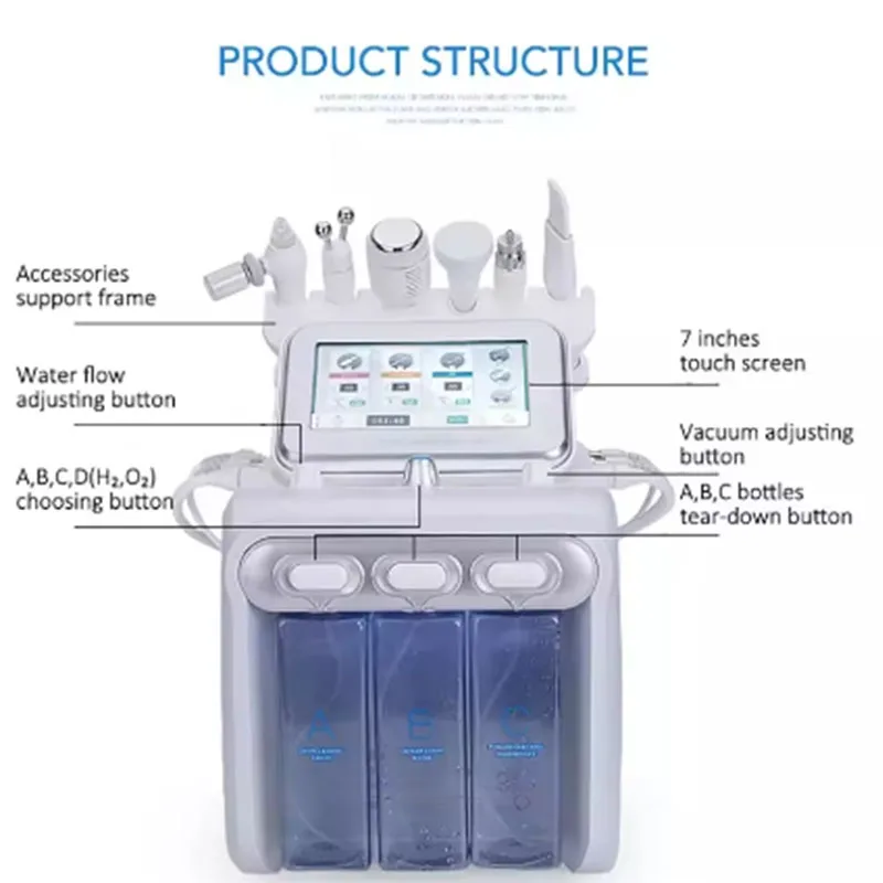 Hydrogen Oxygen Small Bubble Suction Blackhead Hydration Beauty Salon Specific Multifunctional Oxygen Injection Device