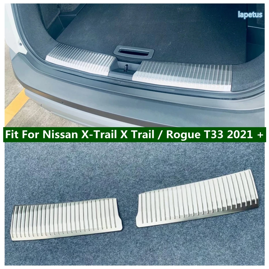 Rear Bumper Protector Door Sill Cover Trim Fit For Nissan X-Trail X Trail / Rogue T33 2021 - 2024 Modification Accessories