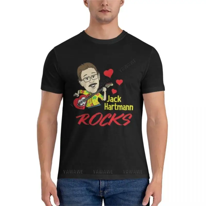 Official Jack Hartmann Rocks Short Sleeve Gift Halloween Day, Thanksgiving, Christmas Day Fitted T-Shirt summer tops