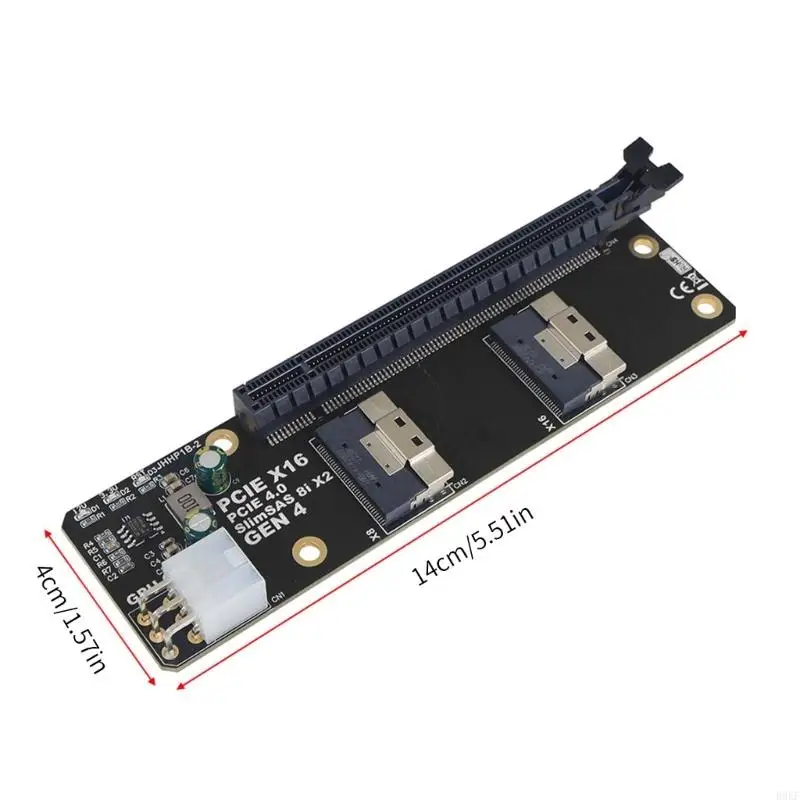 B0KF графическая видеокарта Карта схватки 2 порта Slimsas 8i в PCIE4.0 X16 Слот