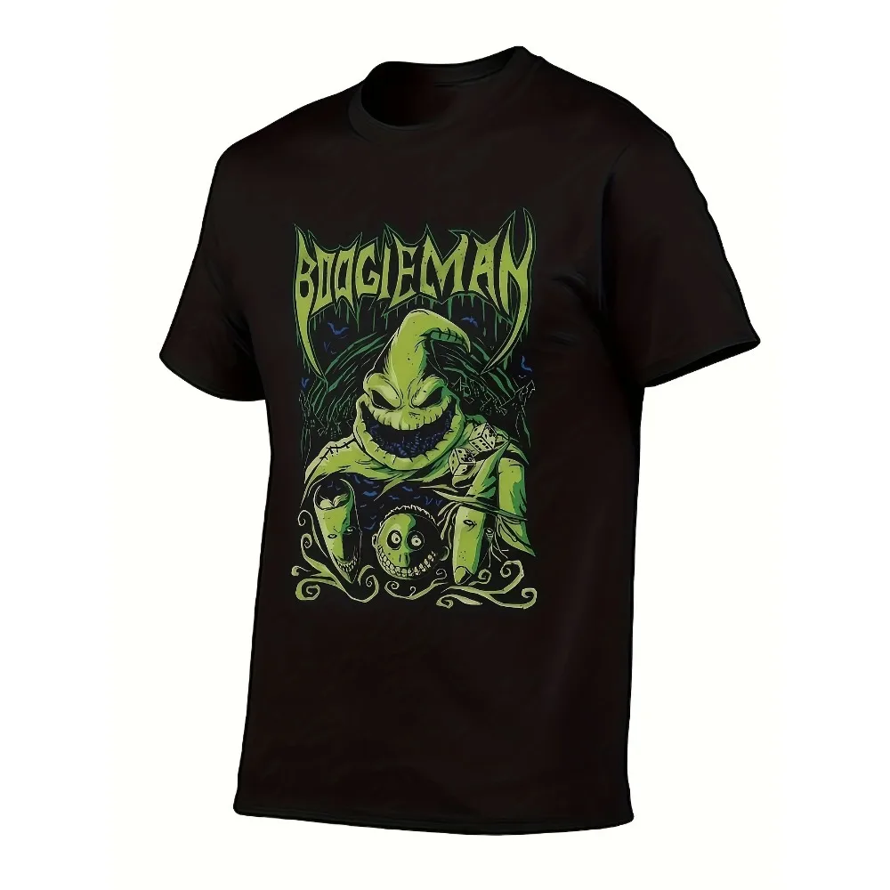 Nightmare Before Christmas Oogie Boogie Short Sleeve Crewneck Graphic T-Shirt For Men