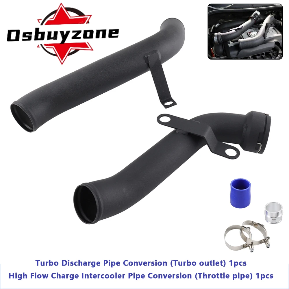 

Black Turbo Discharge Pipe Conversion Kit K04 FOR TT-S/Golf R/GTI ED30/GTI ED35/Scirocco R/Seat Cupra R/S3 2.0T FSI EA113