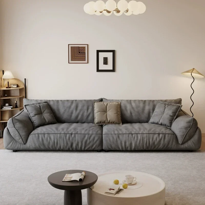 

milk fleece fabric, straight row sofa