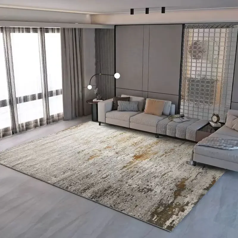 سجادة غرفة معيشة فاخرة إيطالية خفيفة أريكة طاولة القهوة حصيرة أرضية #1