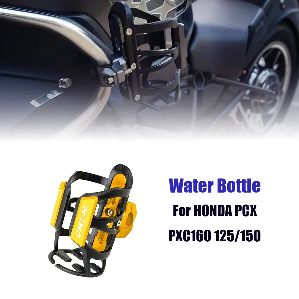 

For HONDA PCX PXC160 125/150 CNC Beverage Water Bottle Drink Cup Holder 2024 Newest Motorcycle Accessories
