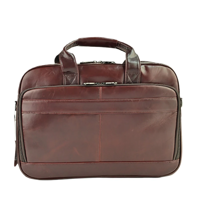 

Business Men's Leather Bag Office Messenger Briefcase Man Genuine Leather 15.6"Laptop Bags Male Handbags Crossbody Computer Bags