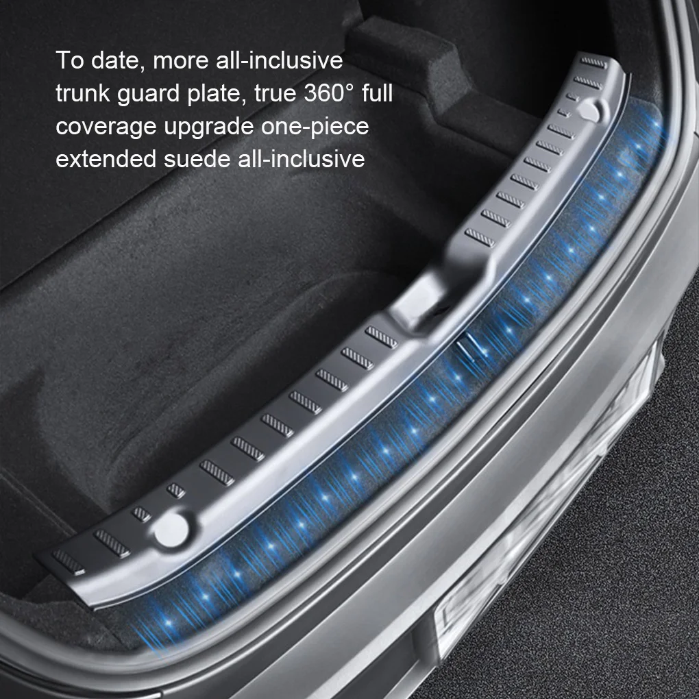 

Rear Trunk Sill Guard Cover for Tesla New Model Y 2025 Trunk Bumper Protector ABS Threshold Accessories Car Interior Protection