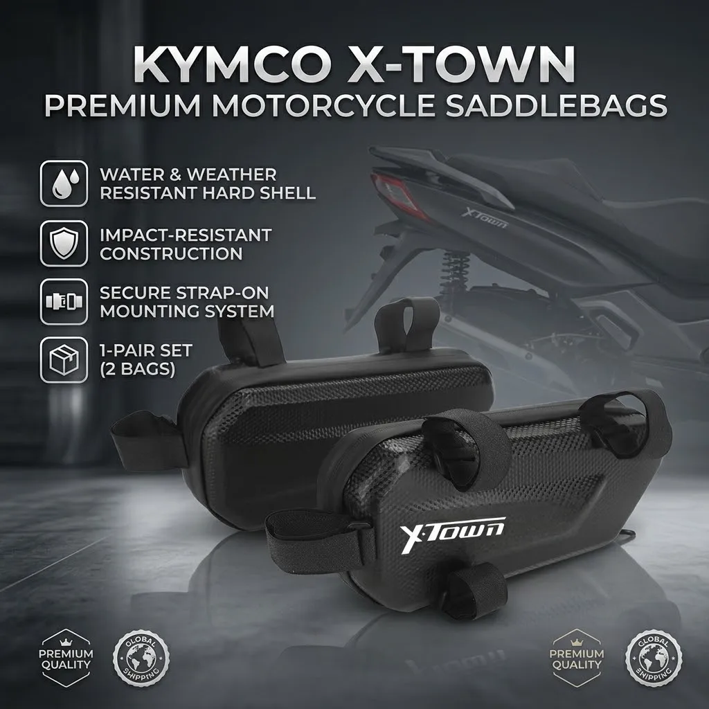 360° Waterproof Protection Hard Shell 3L Motorcycle Gear Bag With LOGO For KYMCO X-TOWN xtown 125i 250i 300i X TOWN