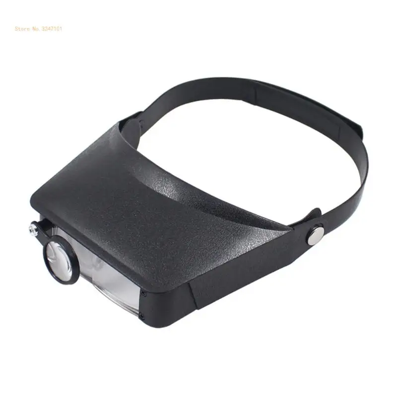 1.5X/3X/9.5X/11X Headband Magnifier Handsfree Head Mount Glass Visors Headset for Jewelry Close Work Sewing Dropship