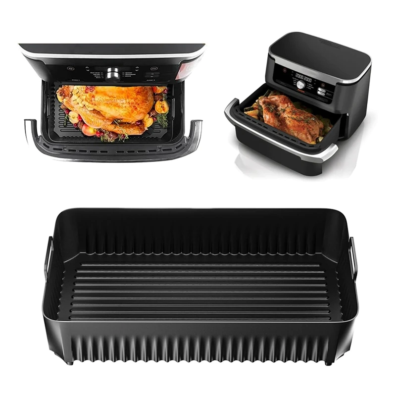 10.4L Reusable Silicone Air Fryer Liners For Ninja AF500 Silicone Liners Air Fryer Accessories