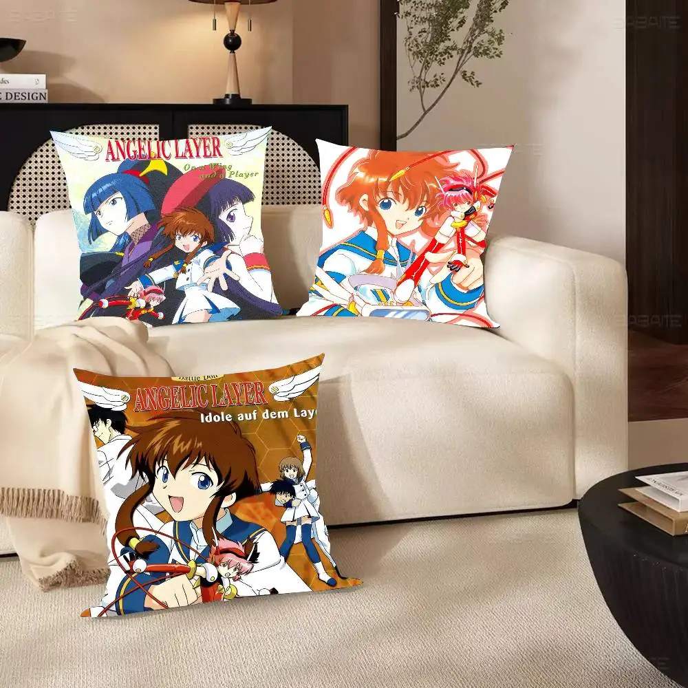 Angelic Layer Anime Pillow Case Fashion Square Pillowcase Bedroom Sofa Room Ins Decoration Leisure