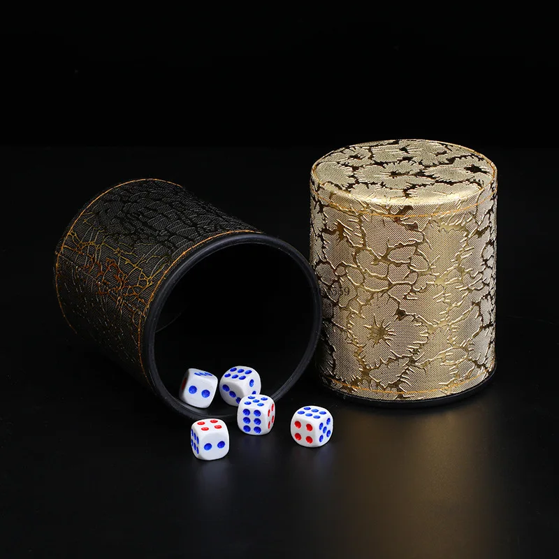 

Bar and nightclub ktv barbecue dice cup/free 5 dice, dice cup dice cup color cup Egyptian pattern/golden claw pattern optional
