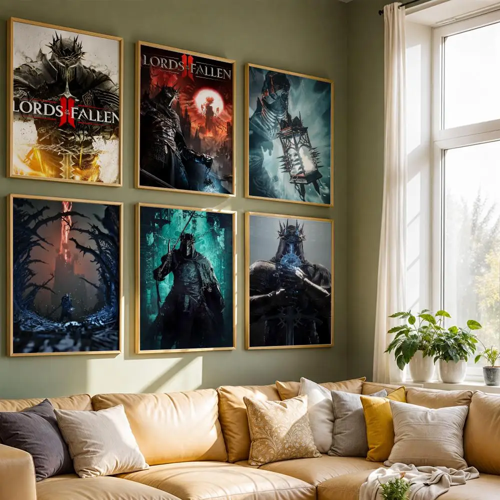 The Lords of the Fallen Game Poster HD Self Adhesive Waterproof Wall Art Ideal for Home Office Dorm Bedroom Great Gift