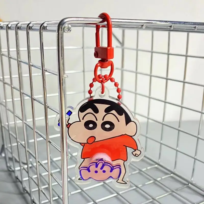 New Kawaii Cute Crayon Shin-Chans Key Chain Pendant Bag Accessories Acrylic Originality Birthday Gifts Girlfriend Gifts Toys