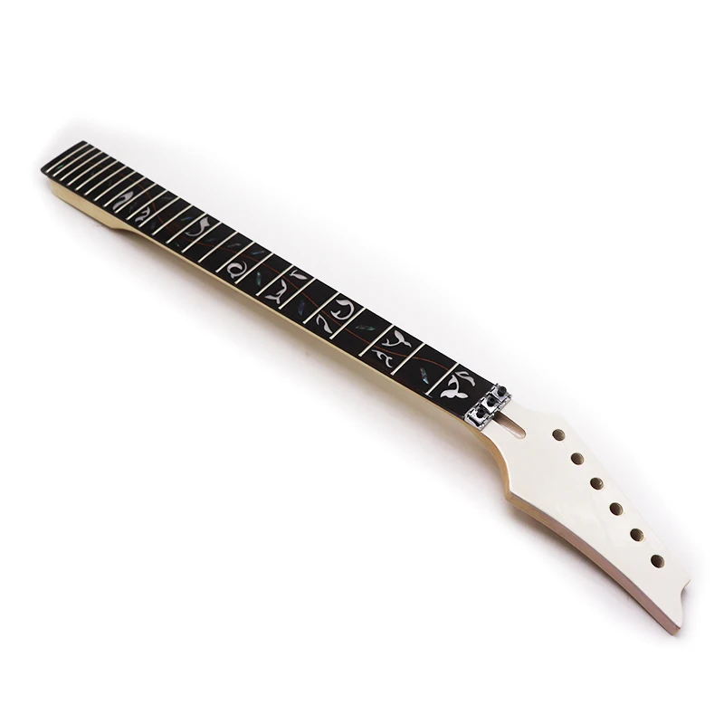 Electric Guitar with 6 Strings and 24 Fret, Exquisite Maple Wood, DIY Double-Shaft, Maple Leaf, Flower Shaped