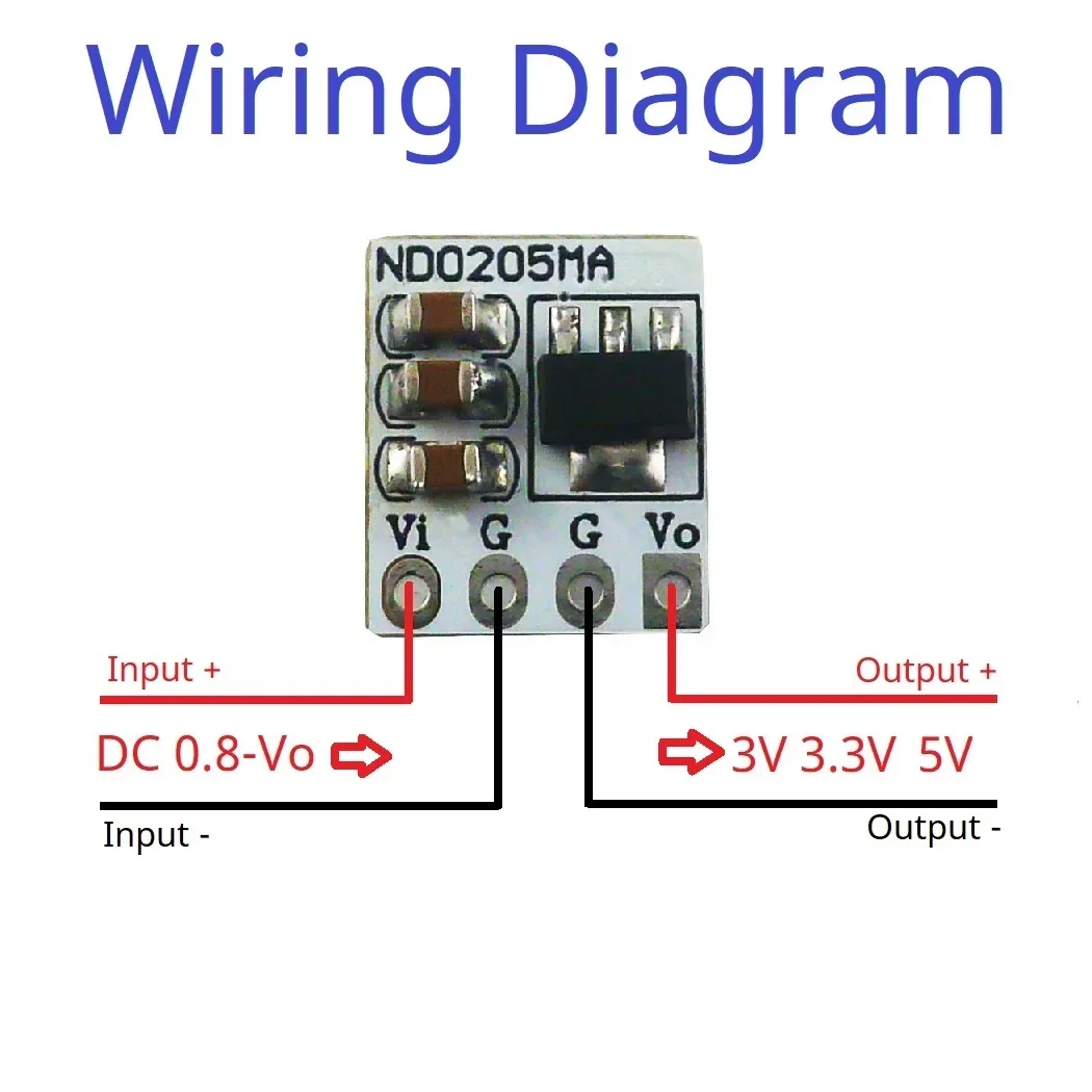 Mini DC-DC Step-up Converter Module 0.8V-5V to 3V 3.3V 5V Boost Voltage Regulate Board  Low-Power-Consumption High-Efficiency