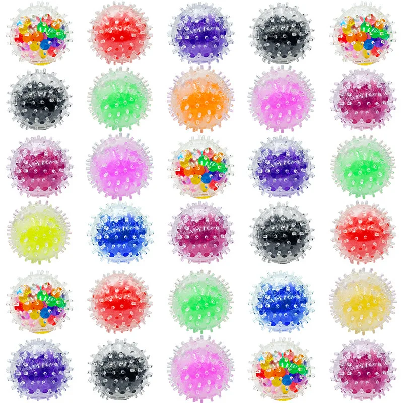 Squeezable Ball-Shaped Staphylococcus Toy Soft Squishy Stress Relief Party Favor Toy for Kids to Squeeze with Their Fingers