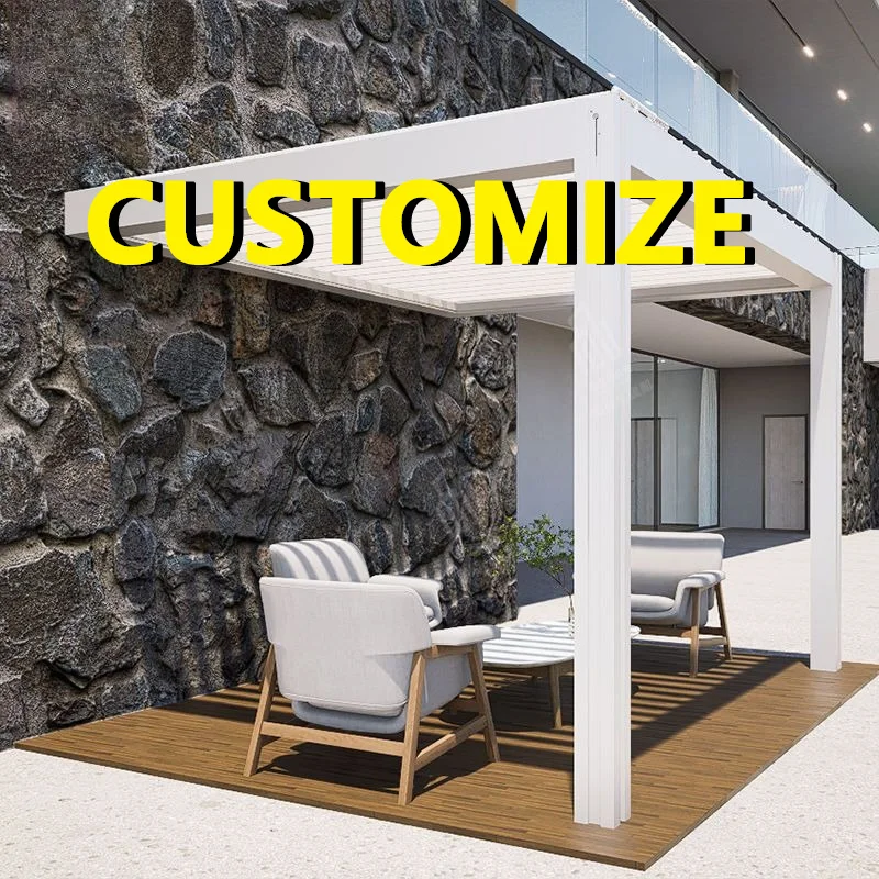 Any Size Custom Aluminum Structured Glass Pavilion Outdoor Yard Shield Space Built In Lamp All Year Usable Courtyard Leisure She