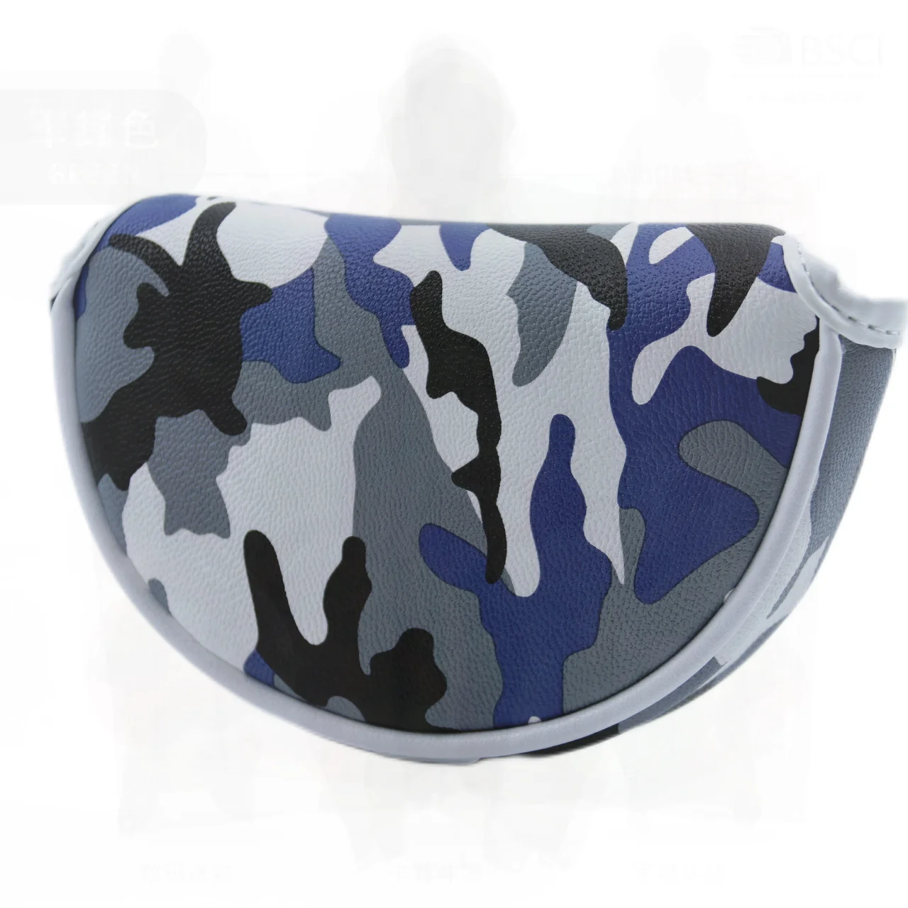 

Camouflage Golf Putter Headcover Square Semi-Round Protective Ball Hat Cover for Small Golf Accessories Dark Brown