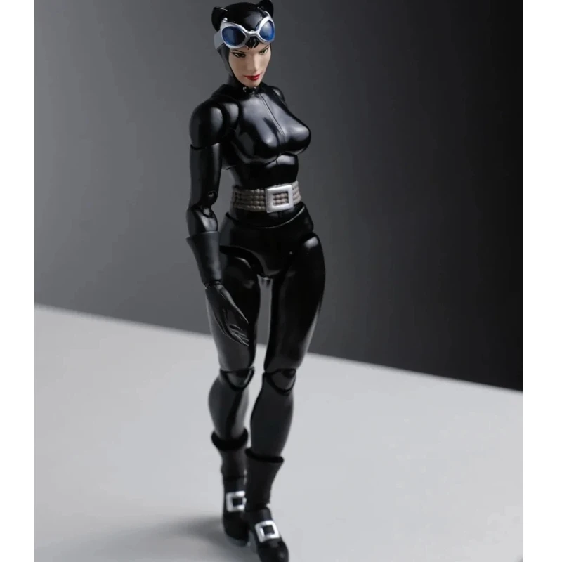 Boneco de Ação Feline Heroi Mafex Escala 1/12 (6 polegadas) - Conjunto Completo de Figura Colecionável Feminina de Ficção Científica e Quadrinhos - Presente de Aniversário para Fãs