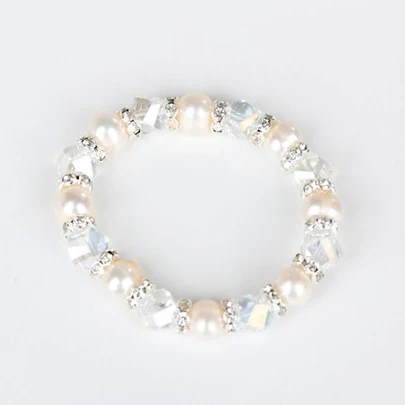 sokolov tiki Crystal Pearl Bracelet Punk Simple Pearl Crystal Strand Bracelets Charm Women Hand Bracelets Jewelry