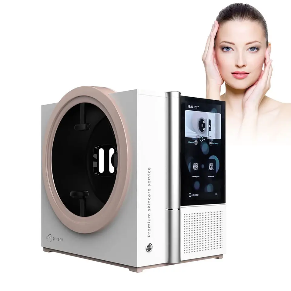 

3D AI Skin Scanner Care Facial Analyzer Monitor Machine Magic Mirror Portable Testing English Detector Face Camera Test Analysis