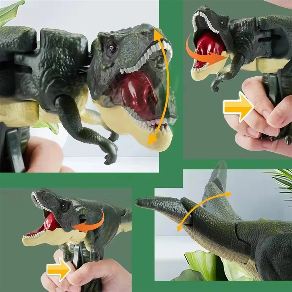 Novedad, juguete de dinosaurio de descompresión para niños, divertido juguete interactivo de agarre de dinosaurio, prensa de dinosaurio, cumpleaños, regalo de Navidad